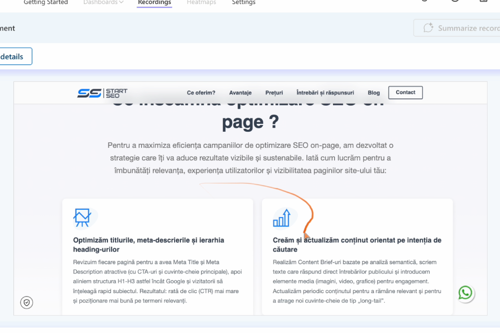 cum optimizezi websiteul seo si ux-ul cu microsoft clarity